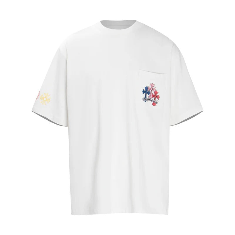 Chrome Hearts New Multi Color Cross Cemetery T-shirts 6016
