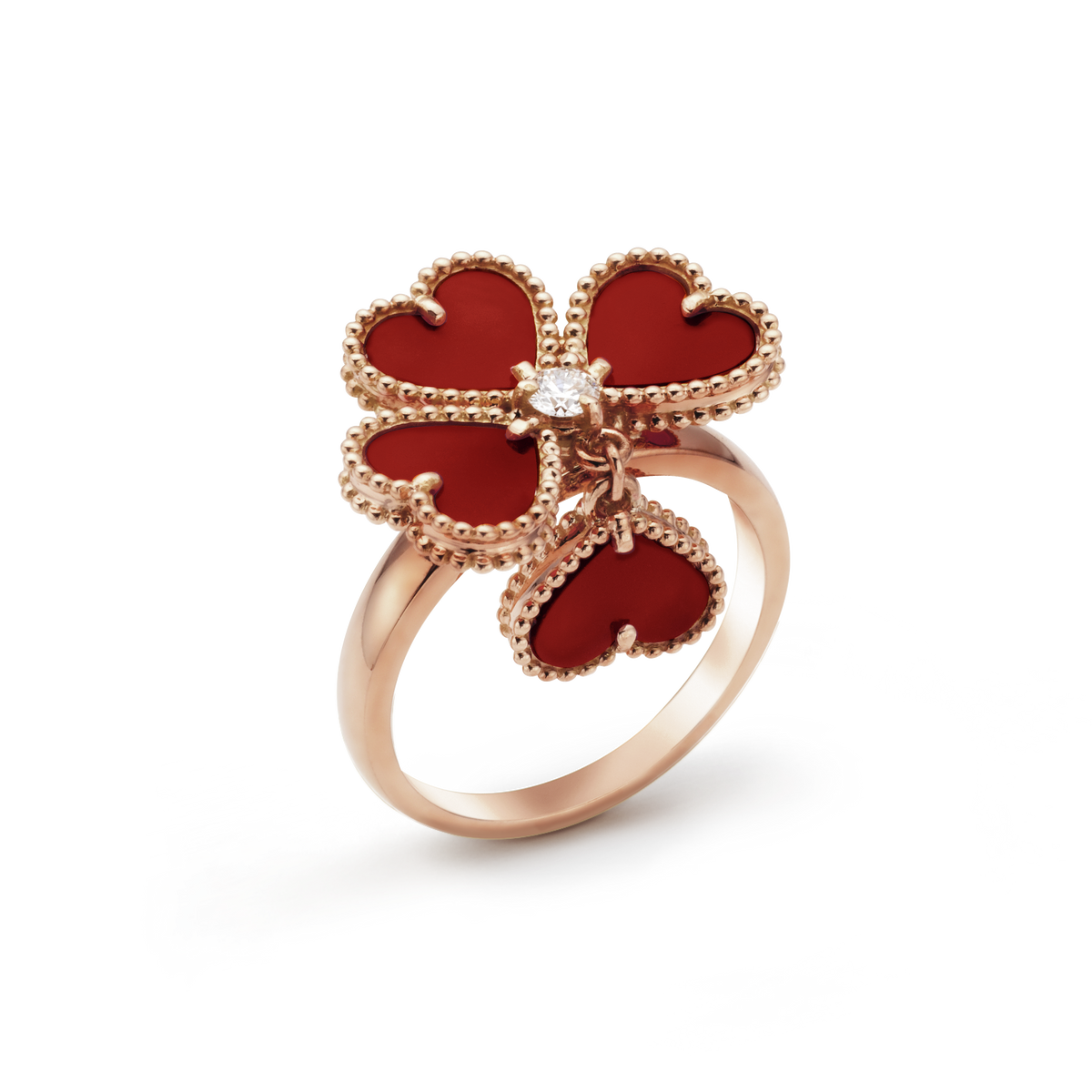 Van Cleef & Arpels Sweet Alhambra Effeuillage Clover Ring